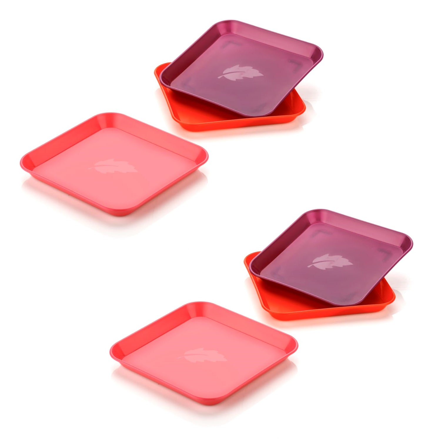 2706 Square Plastic Dinner Plate Set (Set of 6 Pcs) Colorful Snacks / Breakfast Plate DeoDap 2706 Square Plastic Dinner Plate Set (Set of 6 Pcs) Colorful Snacks / Breakfast Plate DeoDap